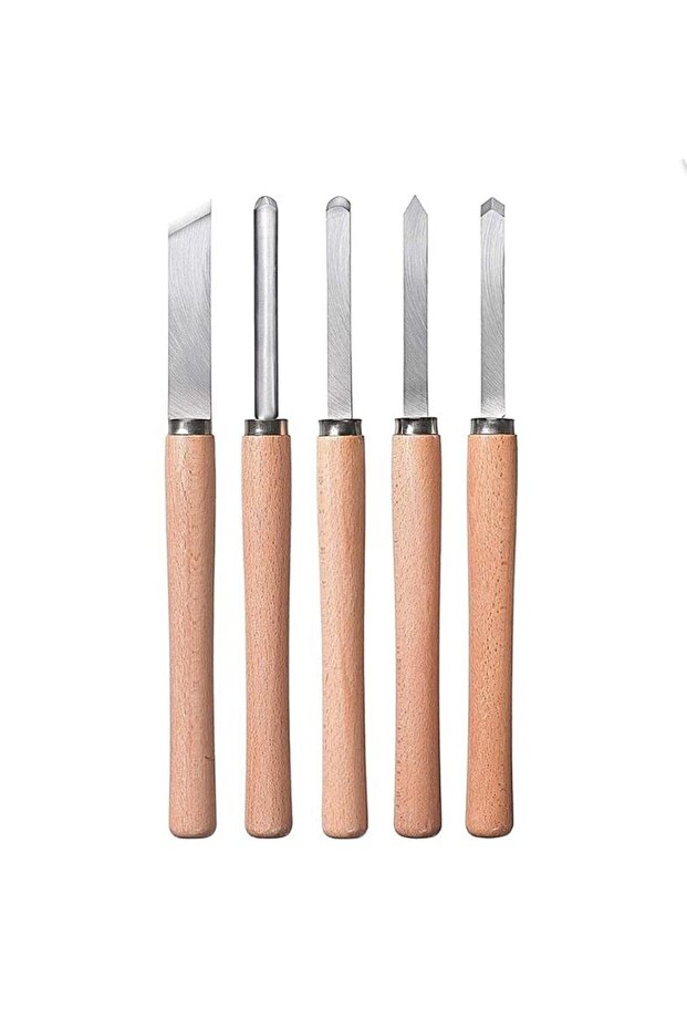 KWB 5 Parça Ahşap Torna Bıçak Seti - 2