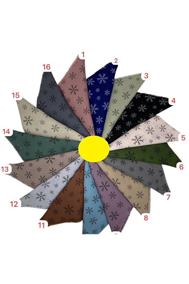 وشاح منقوش بالصبغة 100 × 100 سم × 10 قطع