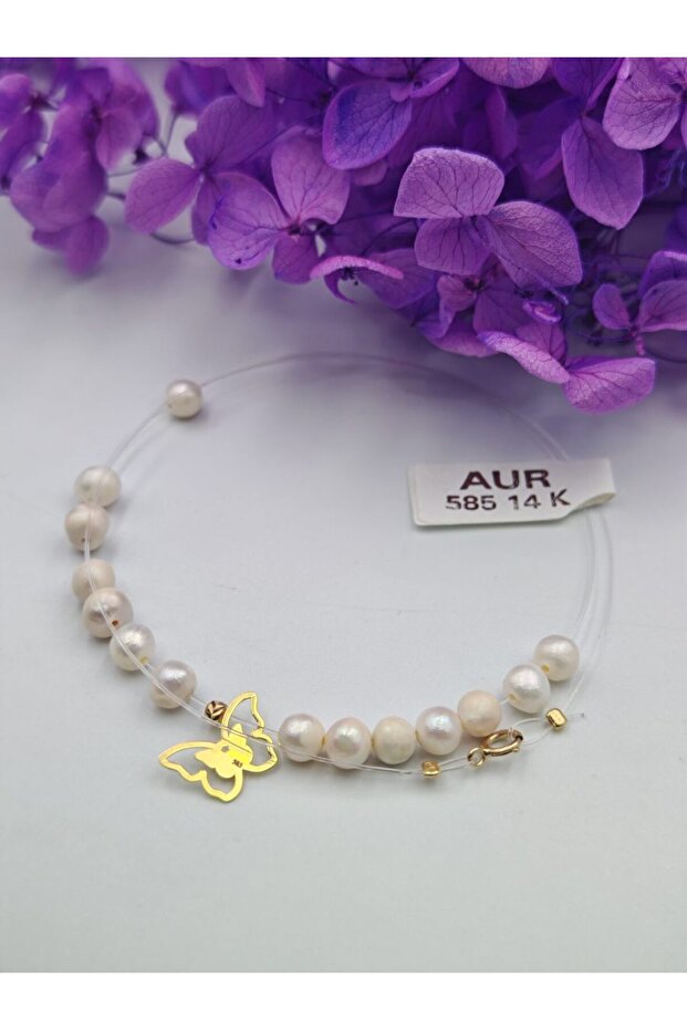 Colier model fluture AUR 585 14K