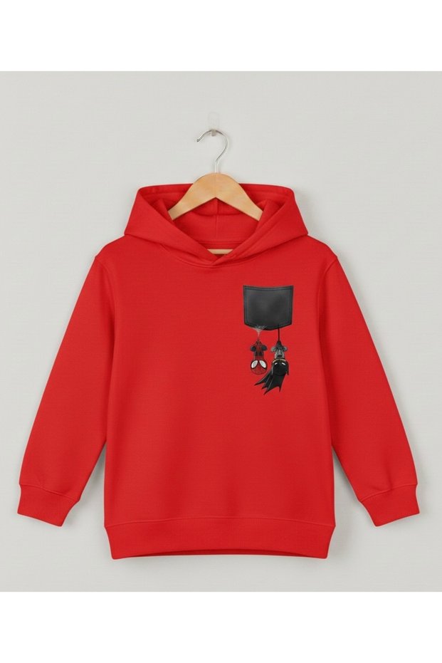 Unisex 100% Cotton Printed Kids Hooded Sweatshirt