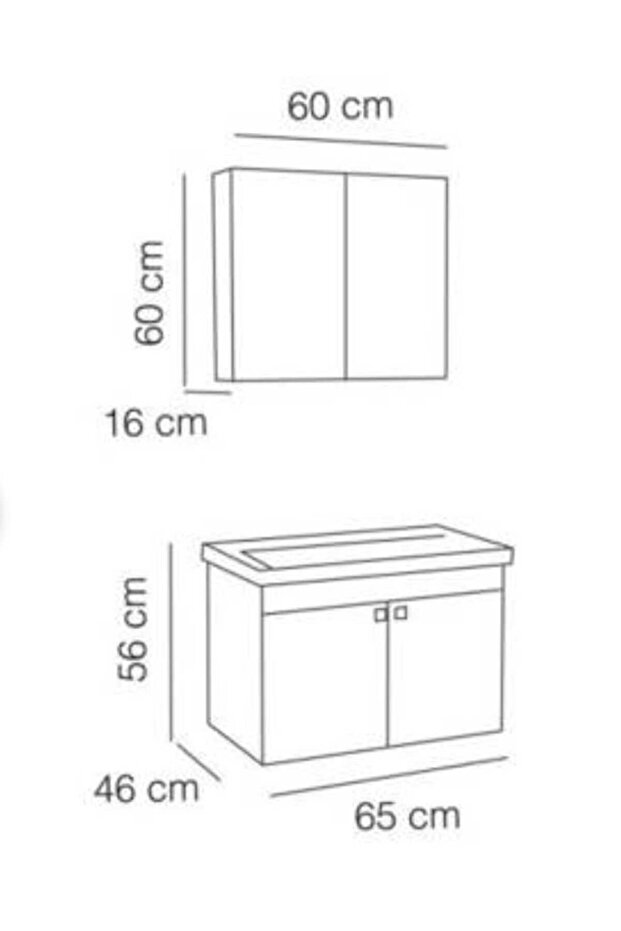 65cm Banyo Dolabı - 2