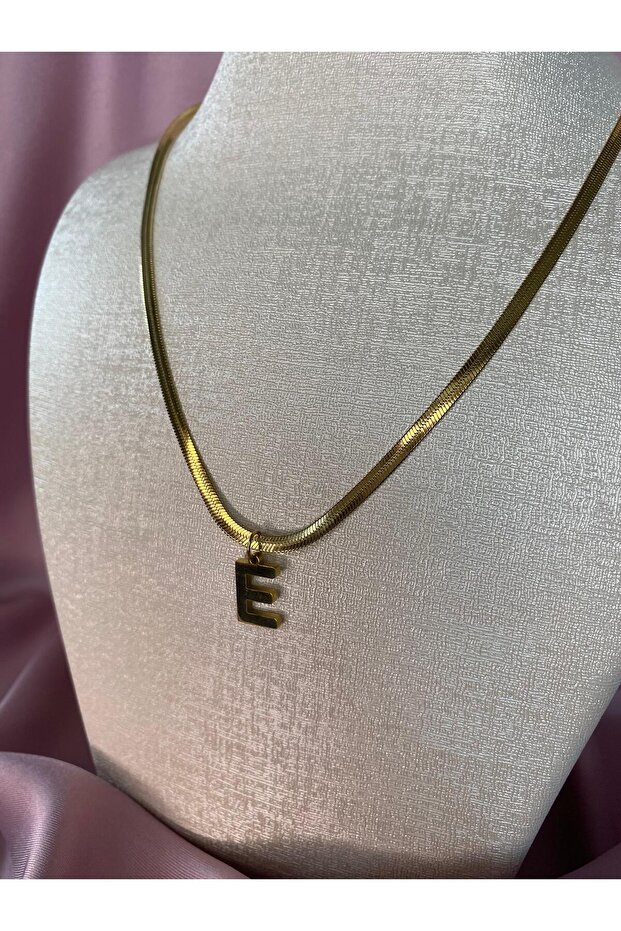 Harfli Çelik Kolye - 7