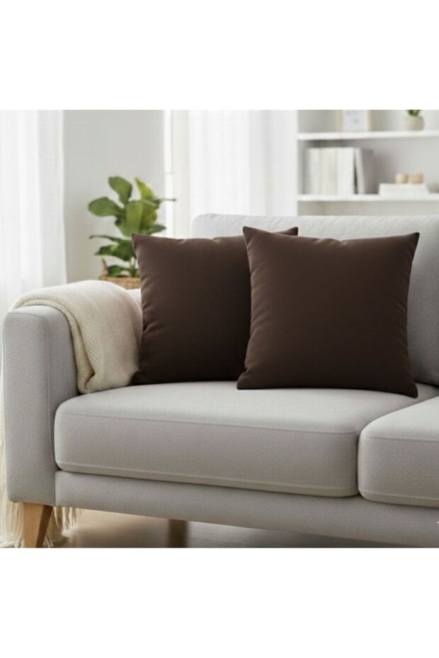 Plain Bitter Coffee Cushion Cover
