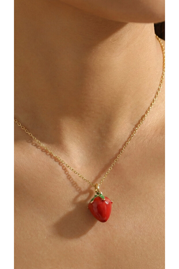 Çilek Kolye 925 Ayar - 1