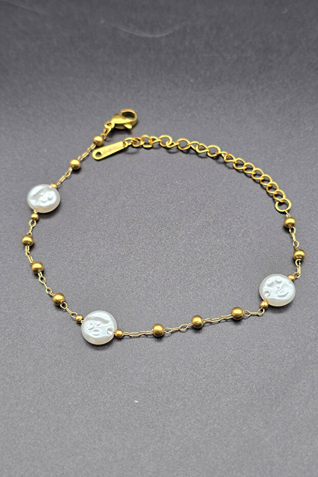 Steel Pearl Bracelet Does Not Tarnish