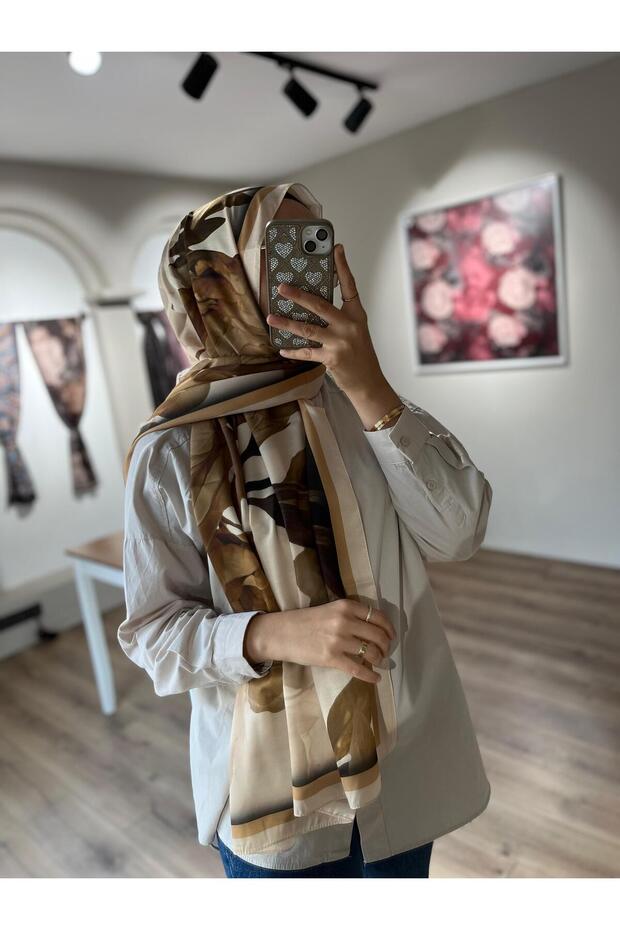 Soft Patterned Butter Shawl - 3