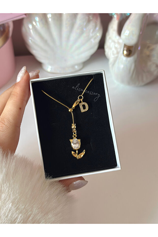 Harfli lale kolye - 1