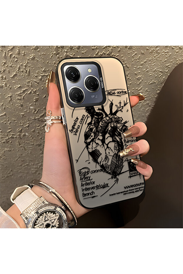 حافظة Tecno Spark 20 Pro متوافقة مع الحافة السيليكونية الصلبة والمضادة للسقوط، بنمط إبداعي - 4