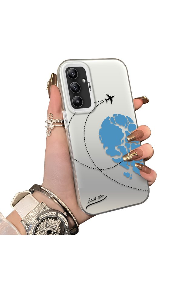 Samsung Galaxy A34 5g Compatible Silicone Edge Hard Back Anti-Fall Valentine's Patterned Case