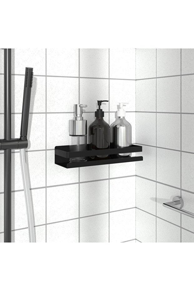 Shower Shelf Matt Black 30x10x6 cm Brushed 304 Stainless Steel