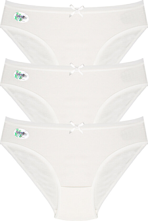 Bamboo Women's White Panties 3-Pack – Soft, Stretchy, and Everyday Comfort Underwear