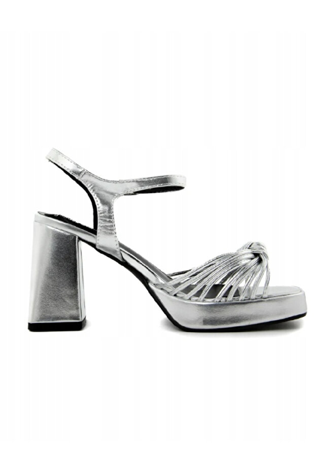 Sandals, Silver - 2