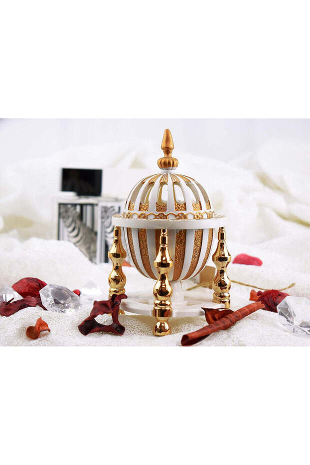 Oud 4 Pillar Dome Style Closed Incense Burner