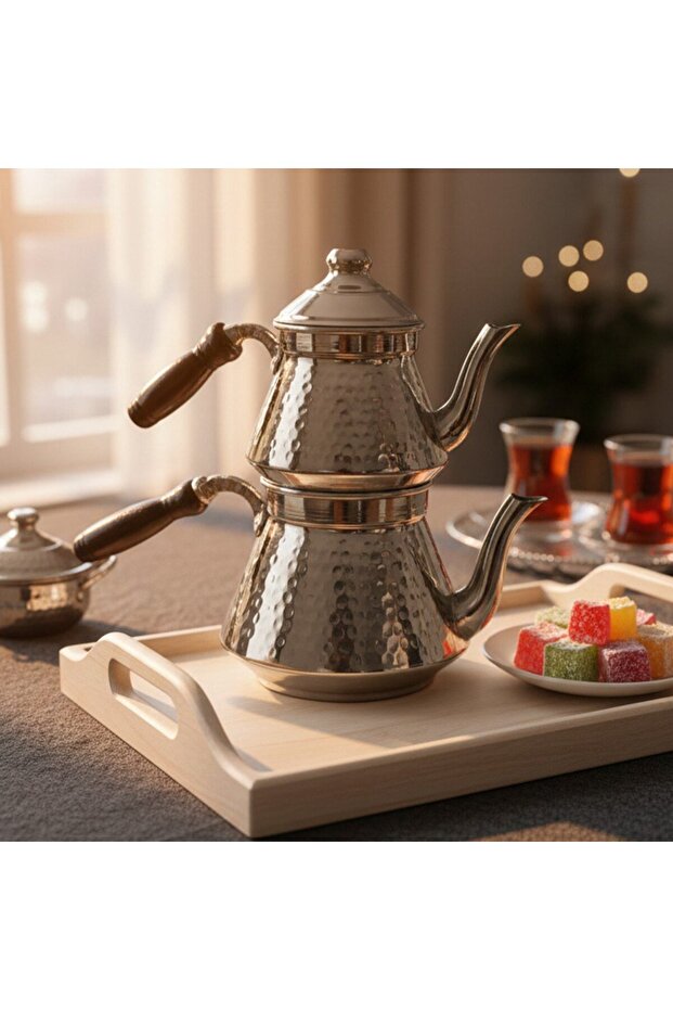 إبريق شاي سلجوقي نحاسي