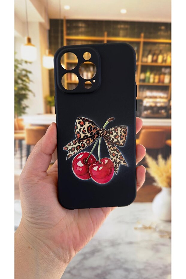 حافظة مطاطية متوافقة مع هاتف iPhone 13 Pro Max مصنوعة من السيليكون بنمط الفهد وامتصاص الصدمات - 2