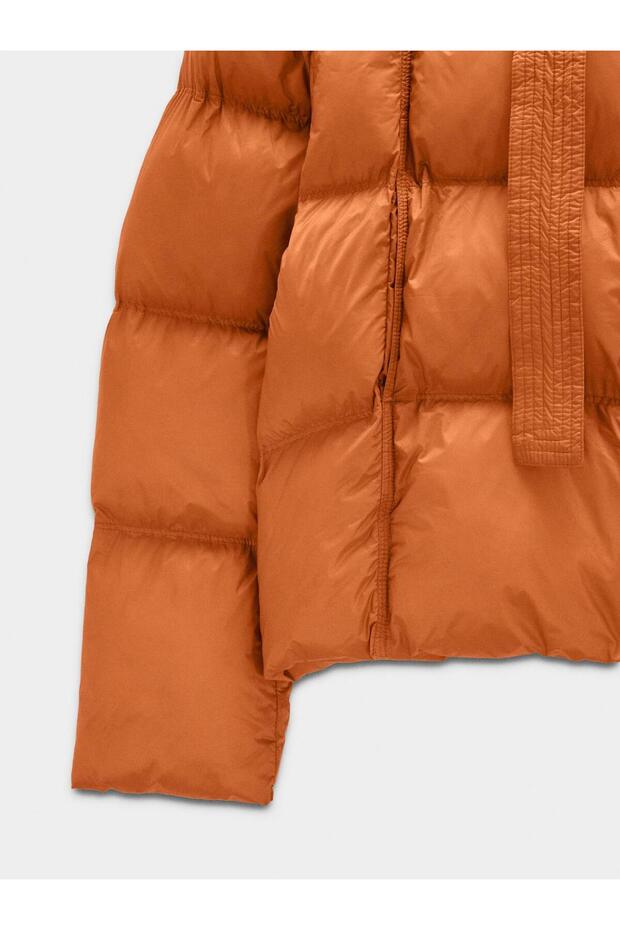 Çıkarılabilir Kapüşonlu Kapitone Ceket - 8