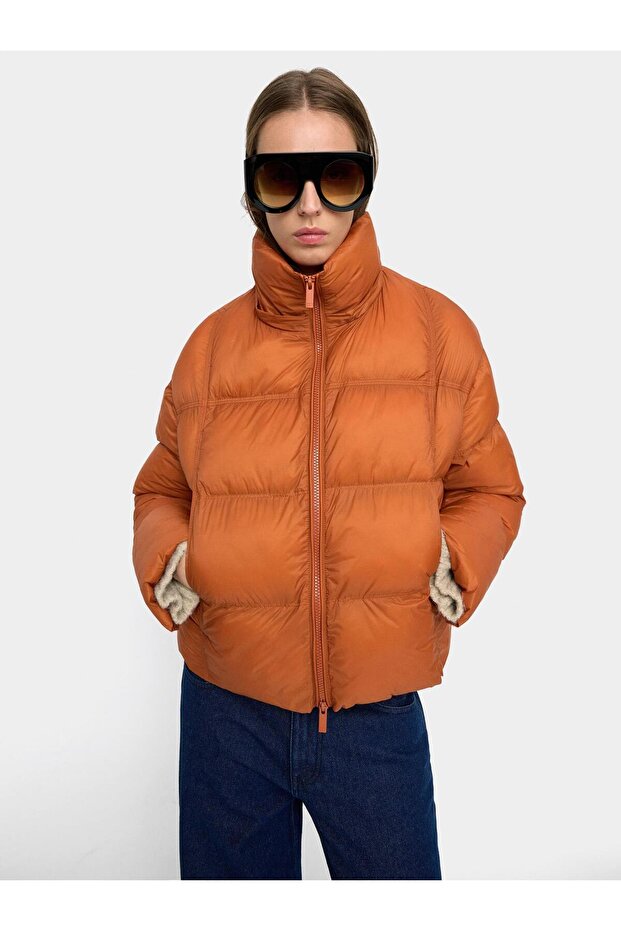 Çıkarılabilir Kapüşonlu Kapitone Ceket - 6