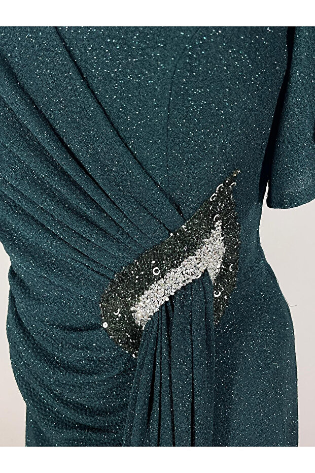 Drapeli simli abiye - 6