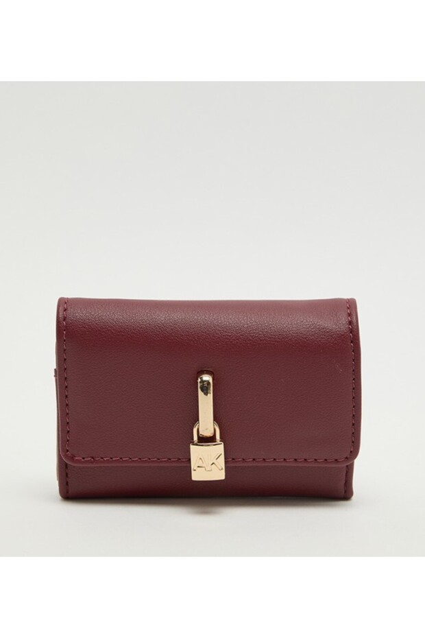 Logo Detail Flap Wallet