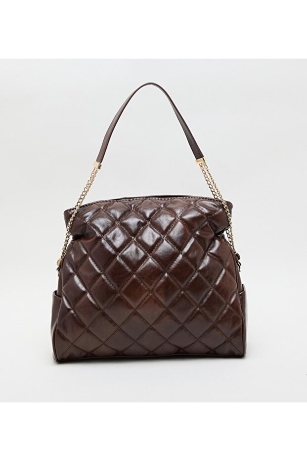 Quilted Chain Strap Tote Bag