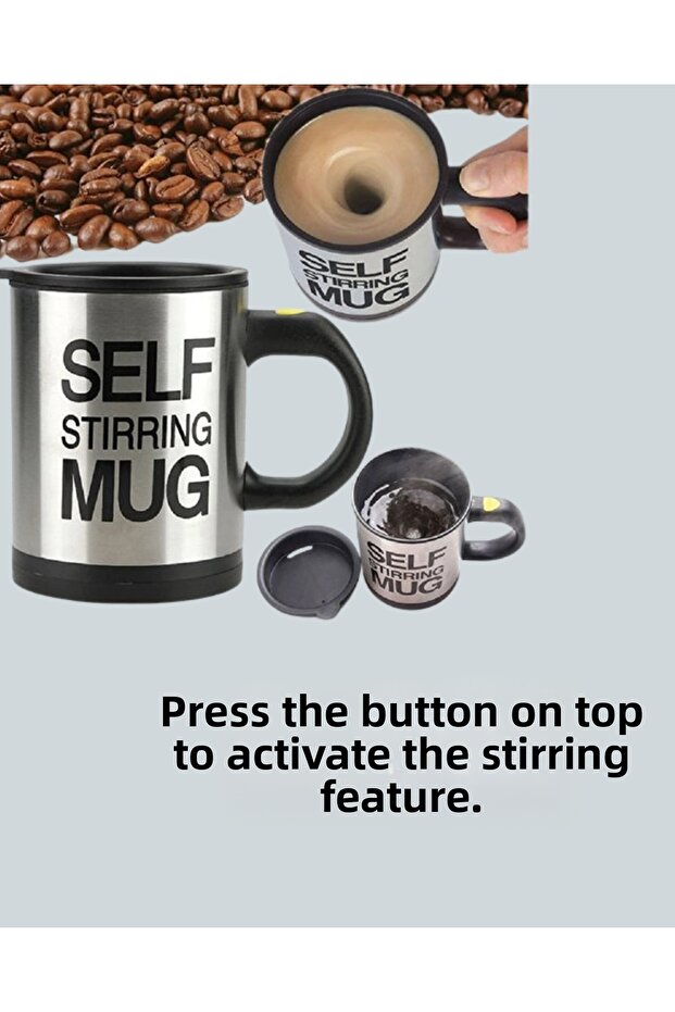Practical and Durable Thermos Mug |   One Button Automatic Mixing - 2