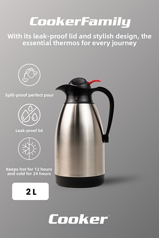 Double-deck Steel Thermos 2 Lt - 2