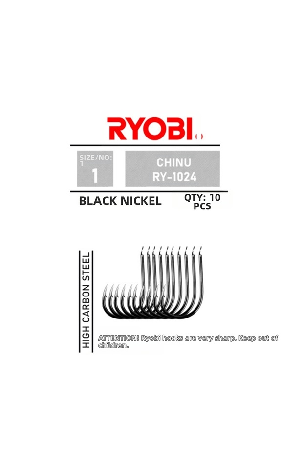 Chinu Ry-1024 Black Nickel Fishing Line Needle No:1/0