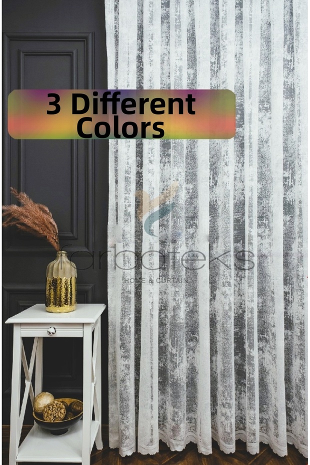 Cloud Tulle Exculusive Micro Knit 3K White Tulle Curtain