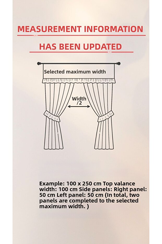 طقم ستائر مكشكشة – مجموعة من 3 قطع، متوافقة مع الطراز الريفي والكورنيش - 2
