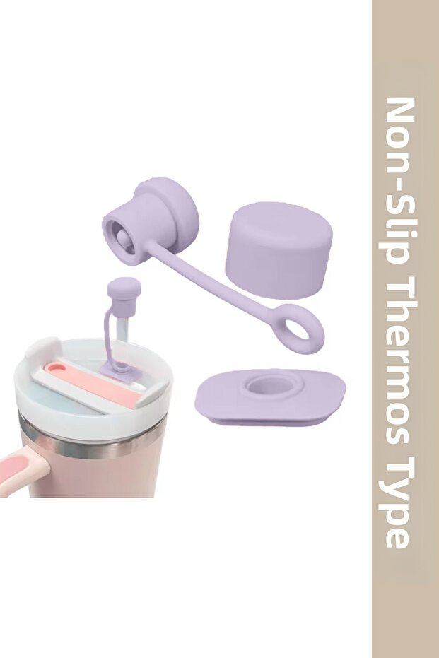 Quencher Compatible Leak-Proof Silicone Stopper - Lilac Light Purple