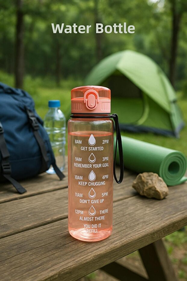 Drinking Bottle & Water Bottle & Sports Water Bottle Orange 1000 ml