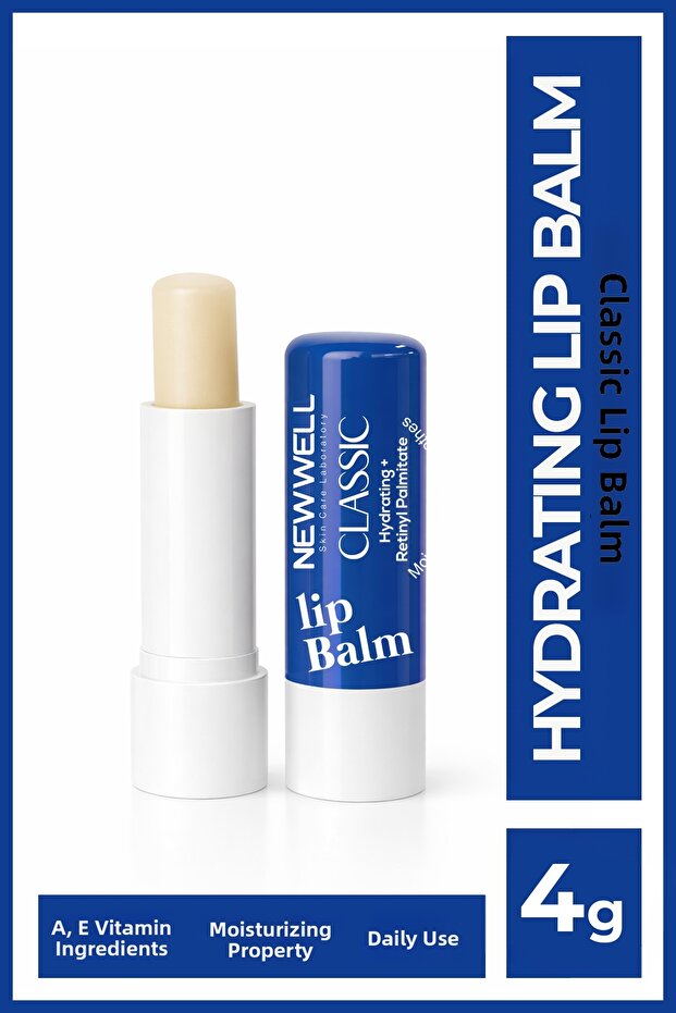 Classic Hydrating Lip Balm – Classic Moisturizing Lip Care Cream 4 Gr