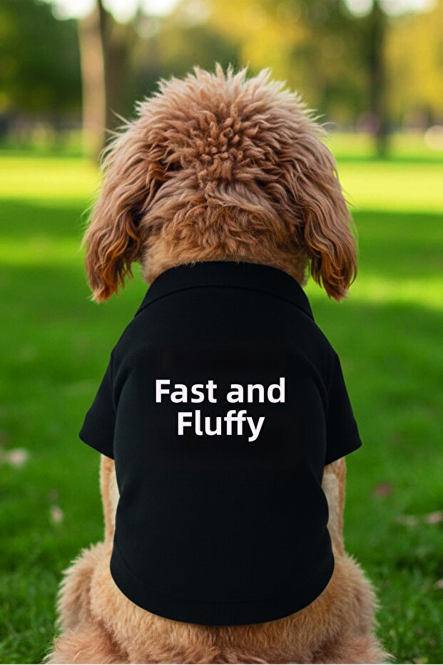 Fast and Furry Cat and Dog Outfit Undershirt Black Printed Cat Dog Undershirt