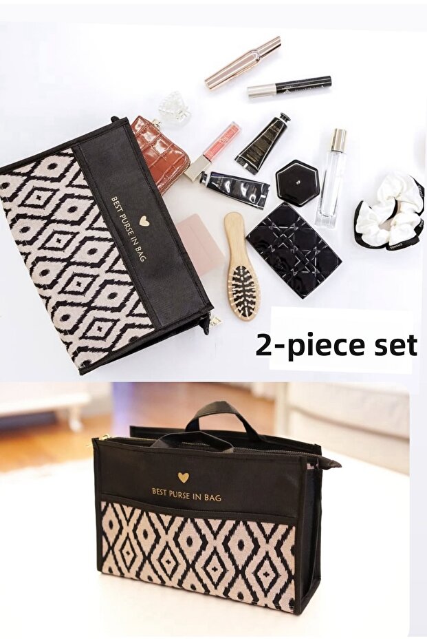 Makeup Bag 2 Pcs / Organizer Inside the Bag