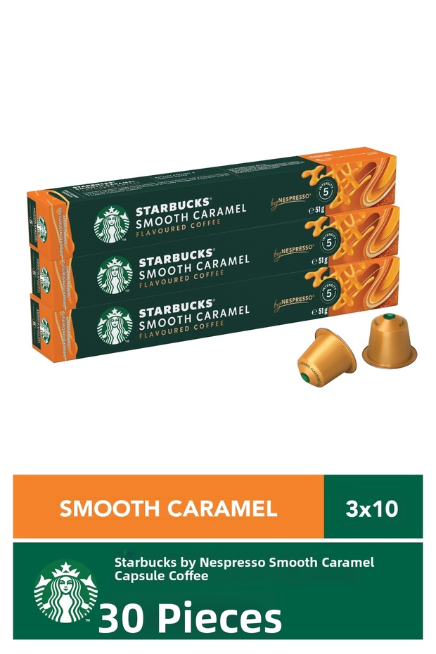 By Nespresso Caramel Capsule Coffee 3 X 10 Pieces