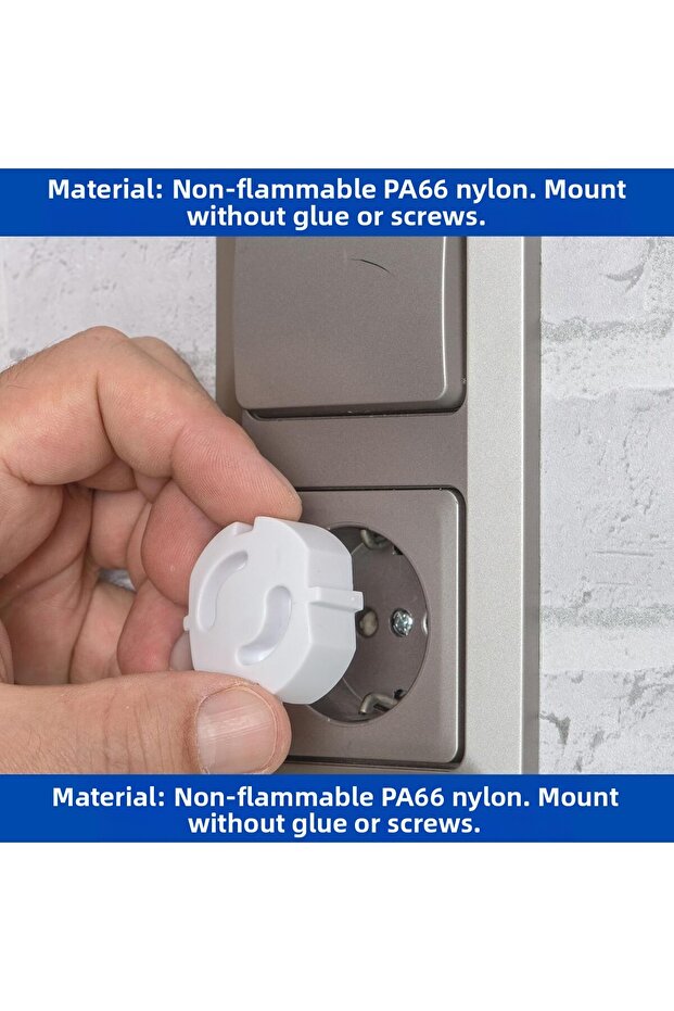 6Pcs Automatic Socket Cover Socket Protector Safety Lock Child Security - 5