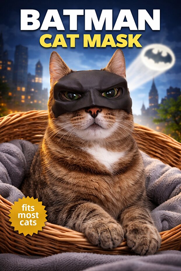 Batman Cat Mask – 3D Printing Pet Accessory