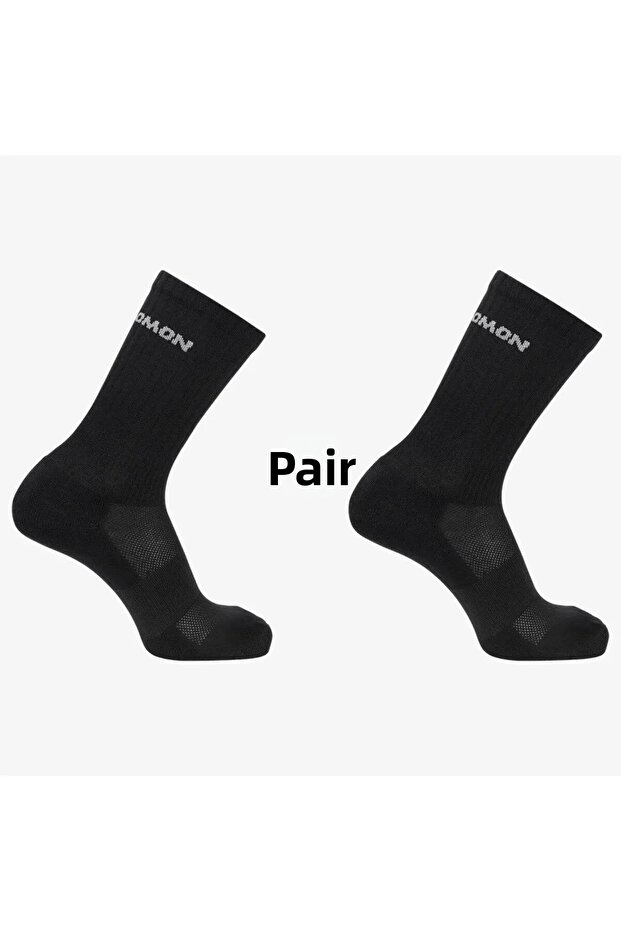 Lc2083800 Evasion Crew 2-Pack Unisex Socks Black