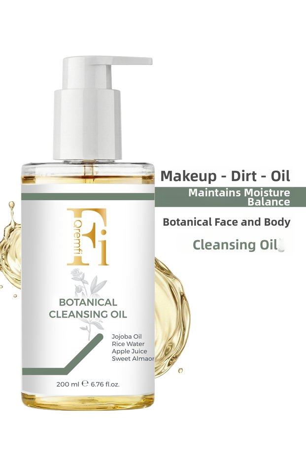 Botanical Cleansing Oil - Herbal Cleansing Oil for Makeup, Face and Body 200 ml