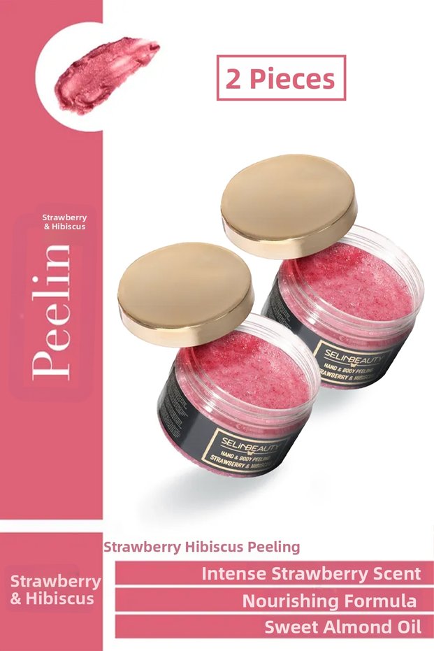 Strawberry - Hibiscus Hand and Body Peeling Set of 2