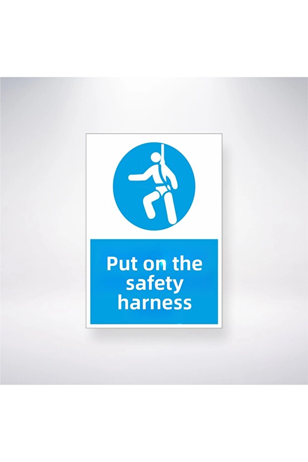 Put on the Seat Belt 21X28 cm Work Security Sticker