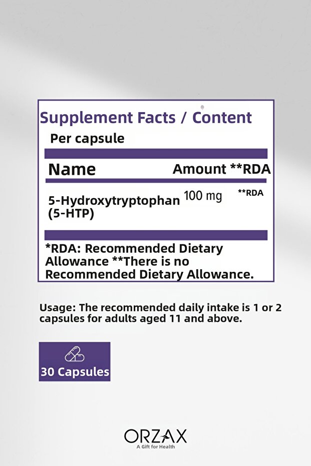 5 HTP 100 ملغ 30 كبسولة - 2