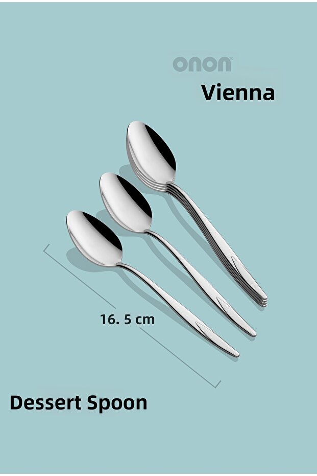Vienna 6-Piece Dessert Spoon Set