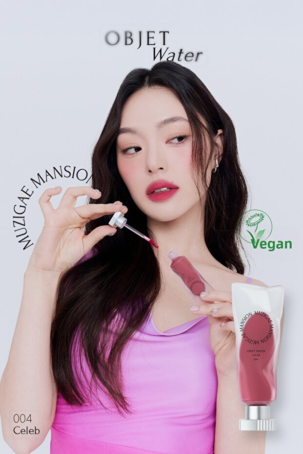 Moisturizing and Long-Lasting Tint Objet Water with Hyaluronic Acid (004 Celeb)