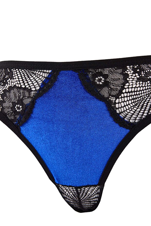 Saks Kadife/Dantel Push Up İç Çamaşırı Takımı THMSS26CC00024 - 4
