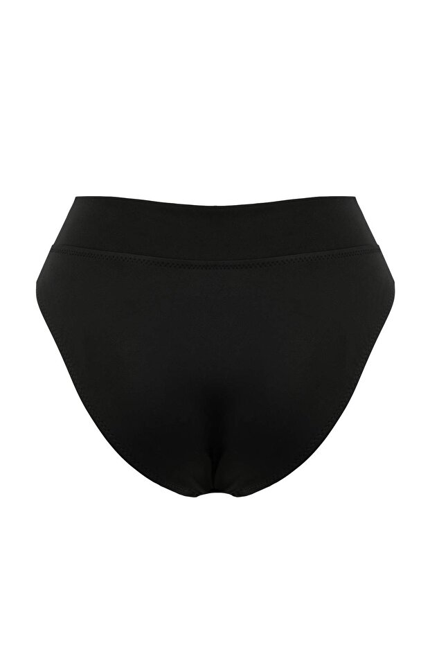 Siyah V Kesim Normal Bel Regular Bikini Altı TBESS26BA00004 - 6