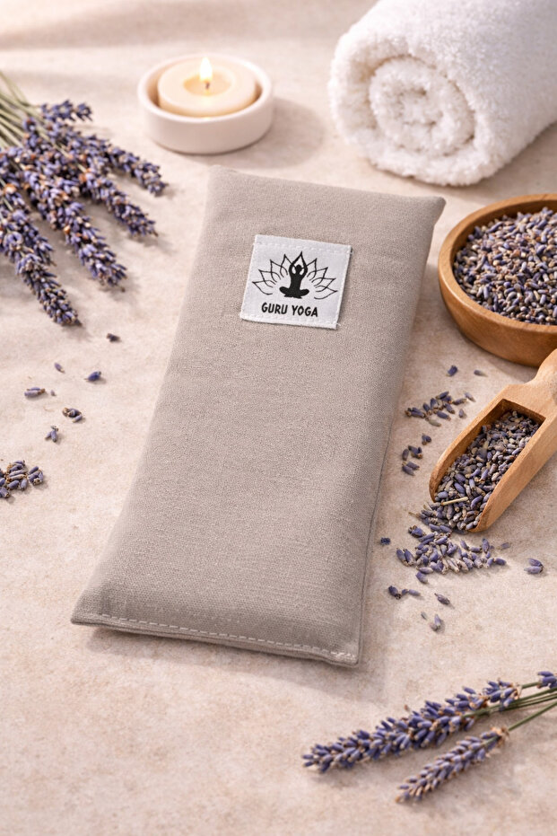 Lavender Eye Pillow Aromatherapy Meditation Lavender Eye Patch Gray