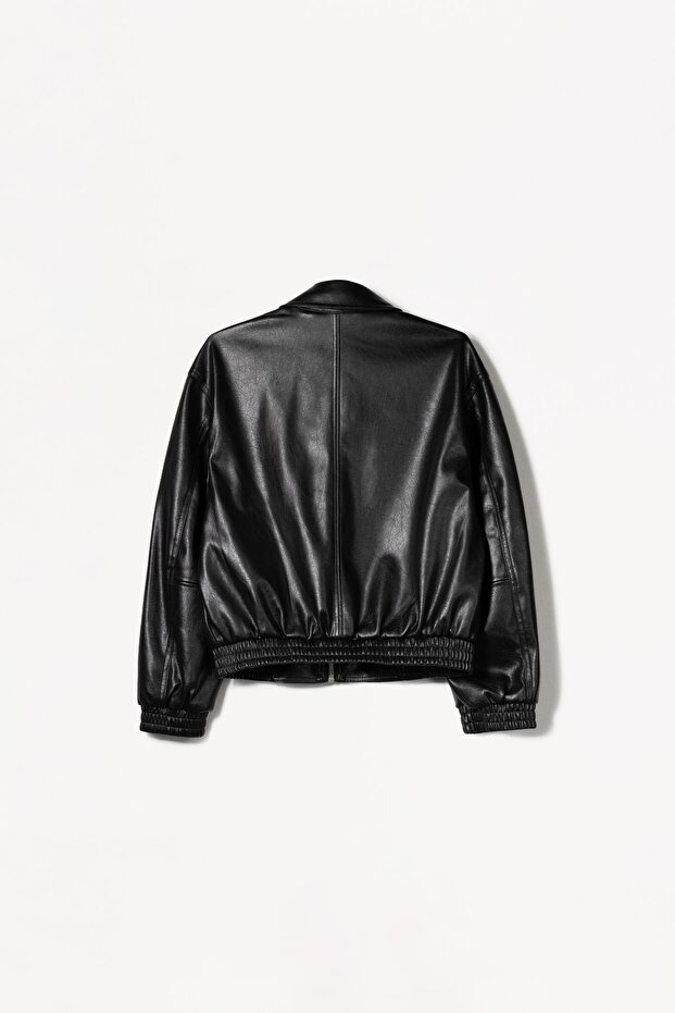 Suni deri ceket - 6