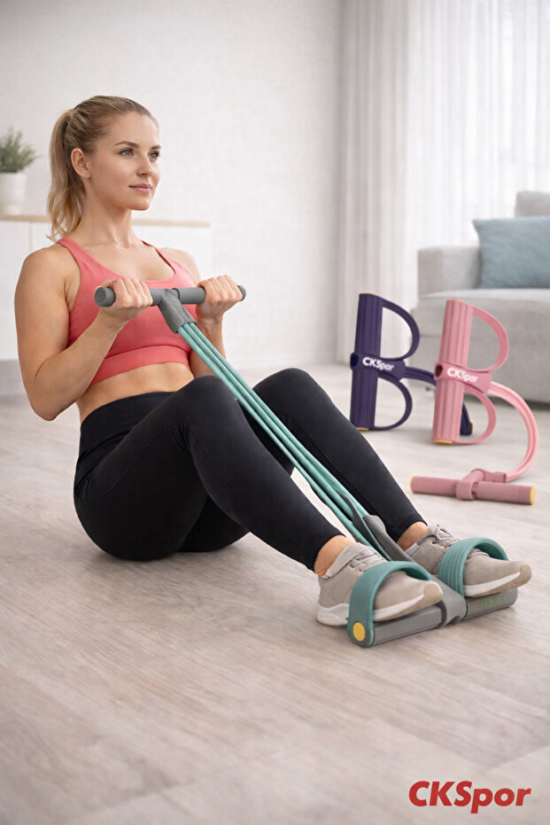 CKSpor Body Trimmer Tüm Vücut Şekillendirici Evde Spor Egzersiz Pilates Direnç Lastiği
