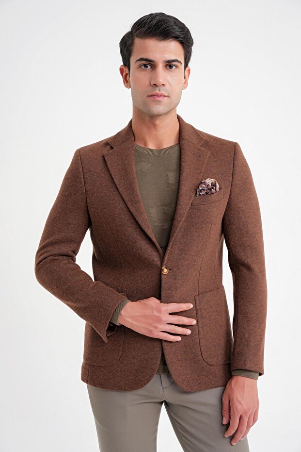 C 717 CEKET Regular Fit TÜTÜN - 2